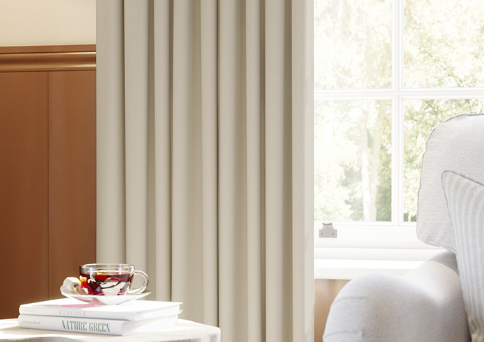 Berkshire Pencil Pleat, Fawn - Ready Made Curtains - Image 6